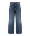 Agolde Denim Trousers With Belt Loops In Blue