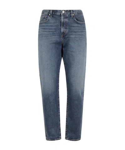AGOLDE DENIM TROUSERS WITH BELT LOOPS