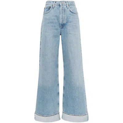 AGOLDE DENIM WIDE-LEG JEANS