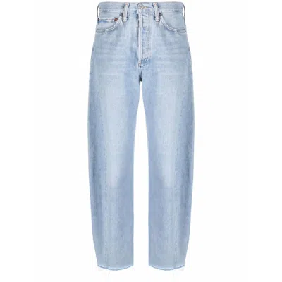 Agolde Denim Wide-leg Jeans In Blue