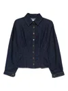 Agolde Devon Denim Button-up Shirt In Blue