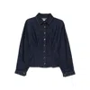 Agolde Devon Buttoned Shirt In Blue