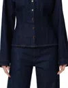 Agolde Devon Denim Shirt In Blue