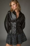Agolde Devon Long Sleeved Shirt In Black