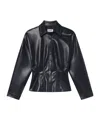 Agolde Devon Long Sleeved Shirt In Black