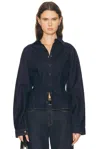 Agolde Devon Denim Button-up Shirt In Blue