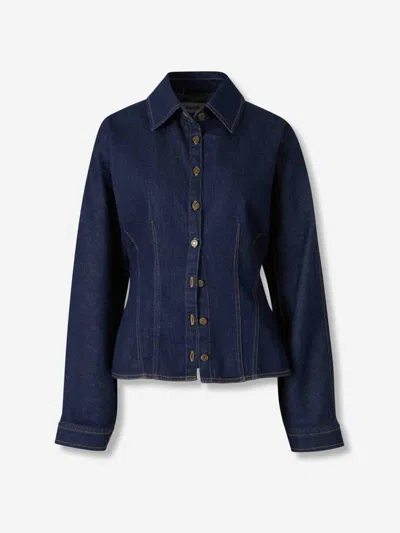Agolde Regenerated Cotton Devon Shirt In Blue