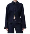 Agolde Devon Shirt In Blue In Blue