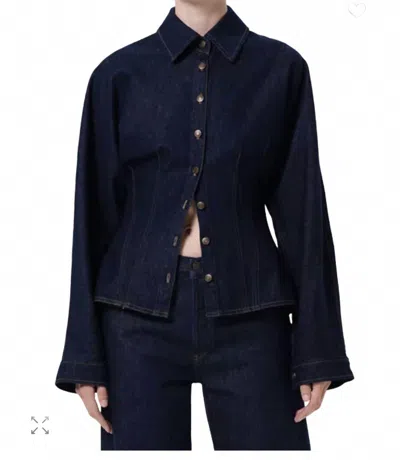 Agolde Devon Shirt In Blue