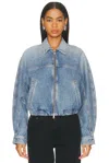 Agolde Dixon Cocoon Denim Jacket In Blue