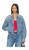 Agolde Dixon Cocoon Denim Jacket In Blue
