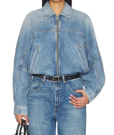 Agolde Dixon Cocoon Bomber Jacket In Outbreak In Multi