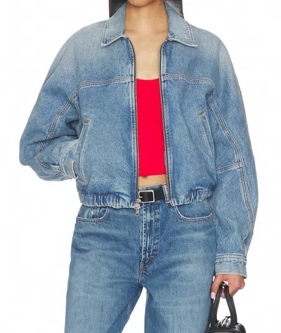 Agolde Dixon Cocoon Bomber Jacket In Outbreak In Multi