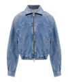 Agolde Dixon Cocoon Denim Jacket In Blue