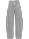 Agolde 'doll' Wide Leg Jeans In Grey