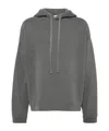 Agolde Drawstring Hoodie In Gray