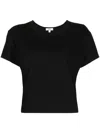 Agolde Drew Round-neck T-shirt In Black