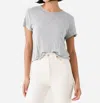 Agolde Drew Tee In Grey