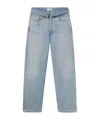 Agolde High Waist Frayed Hem Jeans