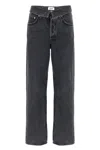 Agolde Echo Tapered Foldover Jeans In Zephyr