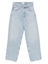 Agolde V-waisted Clear Blue Jeans With Five-pocket Design In Blue