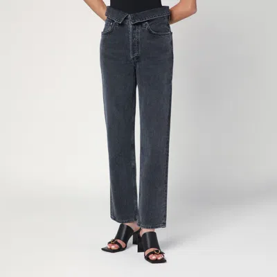 Agolde Echo Jeans In Grey Zefiro Women In Neutral