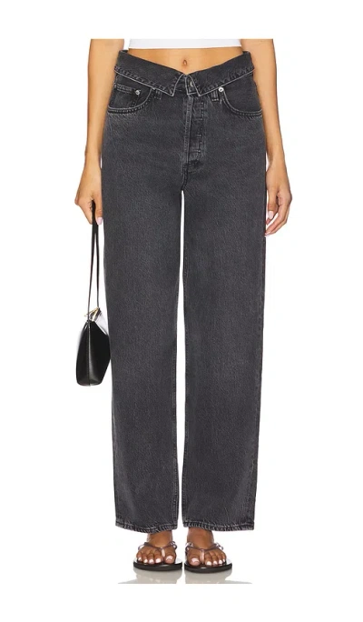 Agolde Echo Taper Jeans In Black