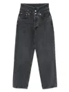Agolde Echo Tapered Foldover Jeans In Zephyr