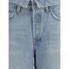 Agolde High Waist Frayed Hem Jeans