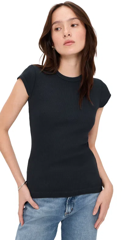 Agolde Edison Tee Nocturne In Blue