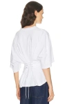 Agolde Ellery Cinched Back Tee In White