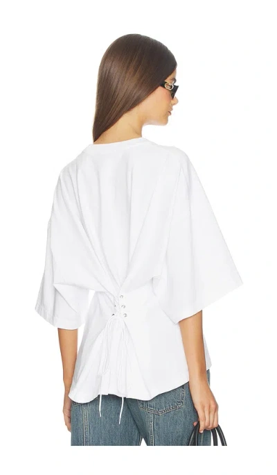 Agolde Ellery Tee Shirt In White
