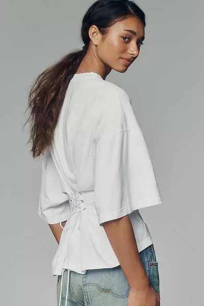 Agolde Ellery T-shirt Top In White