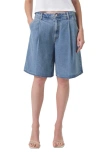 AGOLDE ELLIS DENIM TROUSER SHORTS