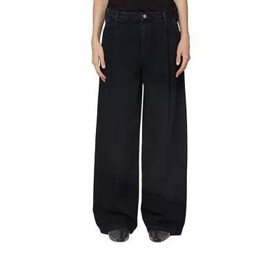 Agolde Ellis Wide-leg Jeans In Black
