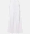 Agolde Dame High Rise Wide Leg Jeans In Fortune Cookie In White