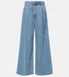 Agolde Low Waisted Baggy Fit Libertine Jeans 28cm In Blue