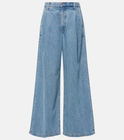 Agolde Low Waisted Baggy Fit Libertine Jeans 28cm In Blue