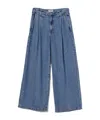 Agolde Ellis Mid-rise Wide-leg Jeans In Blue