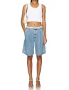 Agolde Ellis Trouser Short In Baffle
