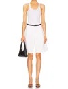 Agolde Ellis Trouser Short In Milkshake