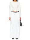 Agolde Ellis Wide Leg Trouser In Milkshake In White