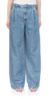 Agolde Ellis Wide Leg Trouser Pants In Baffle In Multi