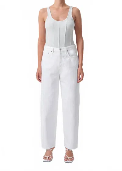 Agolde Elna Scoop Neck Bodysuit In Spoon In Transparent