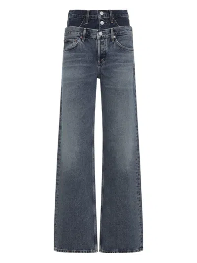 AGOLDE ELSON DOUBLE-WAISTBAND JEANS