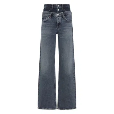 AGOLDE ELSON DOUBLE-WAISTBAND JEANS