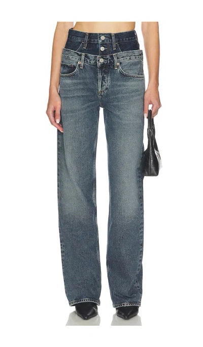 AGOLDE ELSON HIGH RISE LOOSE JEANS