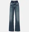 Agolde Elson High-rise Wide-leg Jeans In Blue