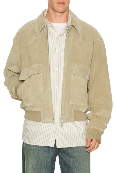 Agolde Emil Bomber In Brown