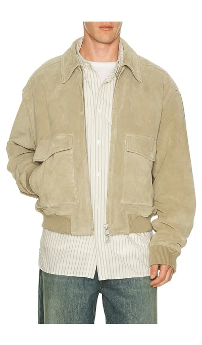 Agolde Emil Bomber In Brown